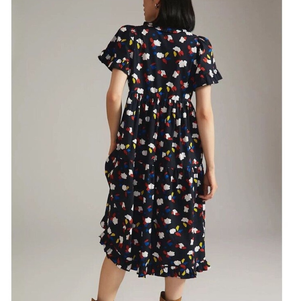 ❤️ Clare V Tiered Midi Dress from Anthropologie ❤️ EUC ❤️ Size Medium - Picture 8 of 10